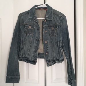 Express Cropped Denim Jacket
